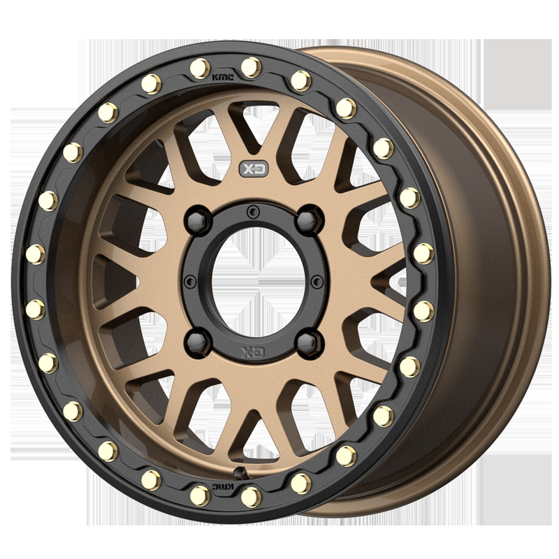 Llanta XD Powersports XS235 Grenade UTV Beadlock 15x6" 4x156 ET38 Satin Bronze
