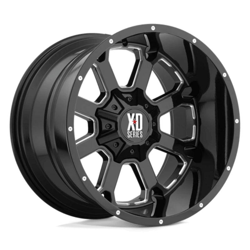 Llanta XD XD825 Buck 25 22x10" 6x135/139.7 ET-18 Gloss Black Milled