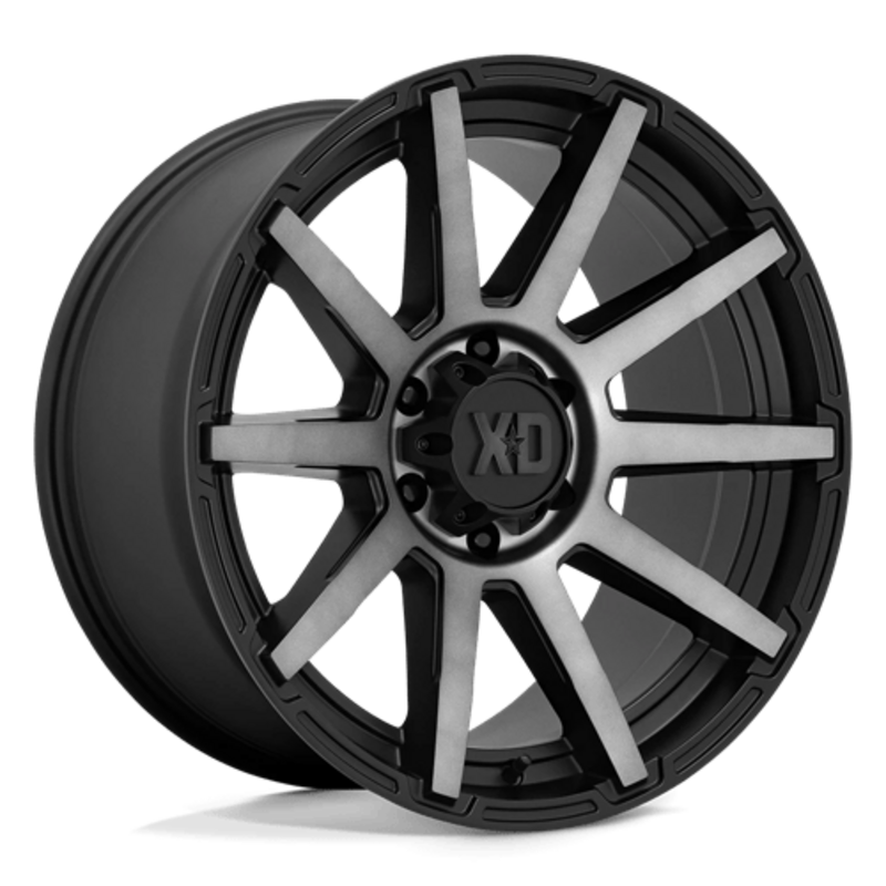 Llanta XD XD847 Outbreak 22x10" 8x180 ET-18 Satin Black, Gray Tint