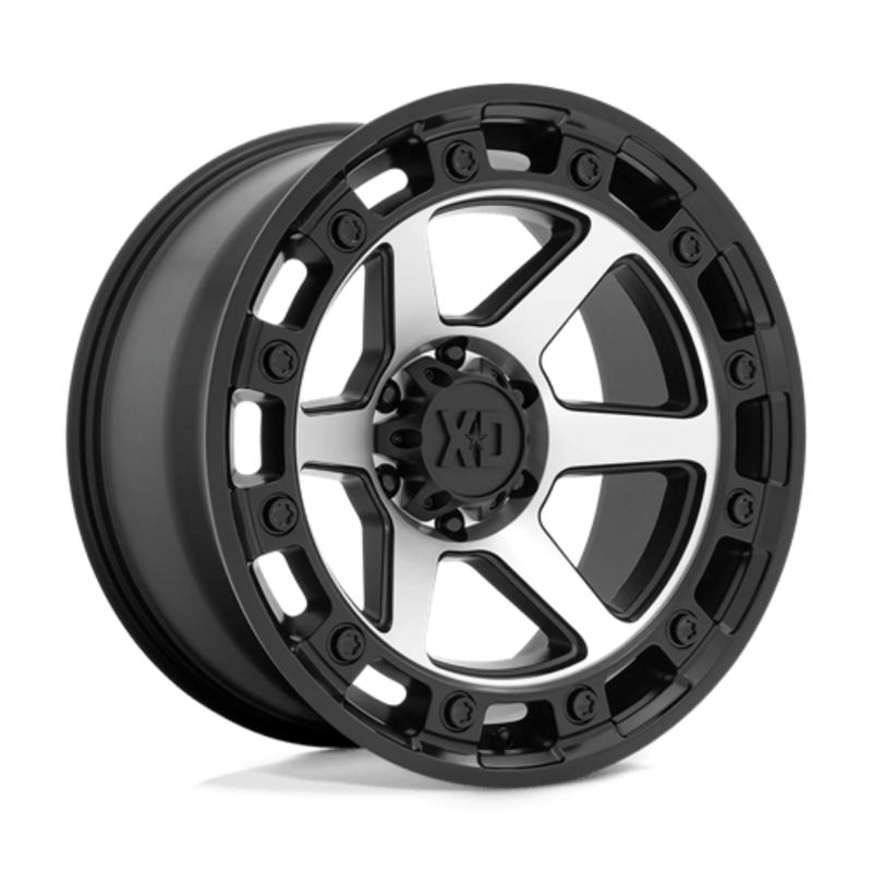 Llanta XD XD862 Raid 17x9" 5x127 ET0 Satin Black, Machined Spokes