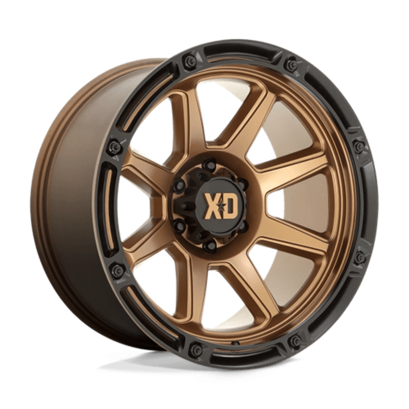 Llanta XD XD863 20x9" 5x127 ET18 Flat Bronze, Black Lip