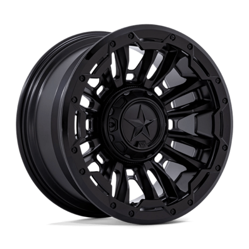 Llanta XD XD870 Bomber 20x10" 6x135/139.7 ET-18 Matte Black, Gloss Ring