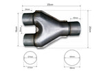 Y-pipe 63-57 mm
