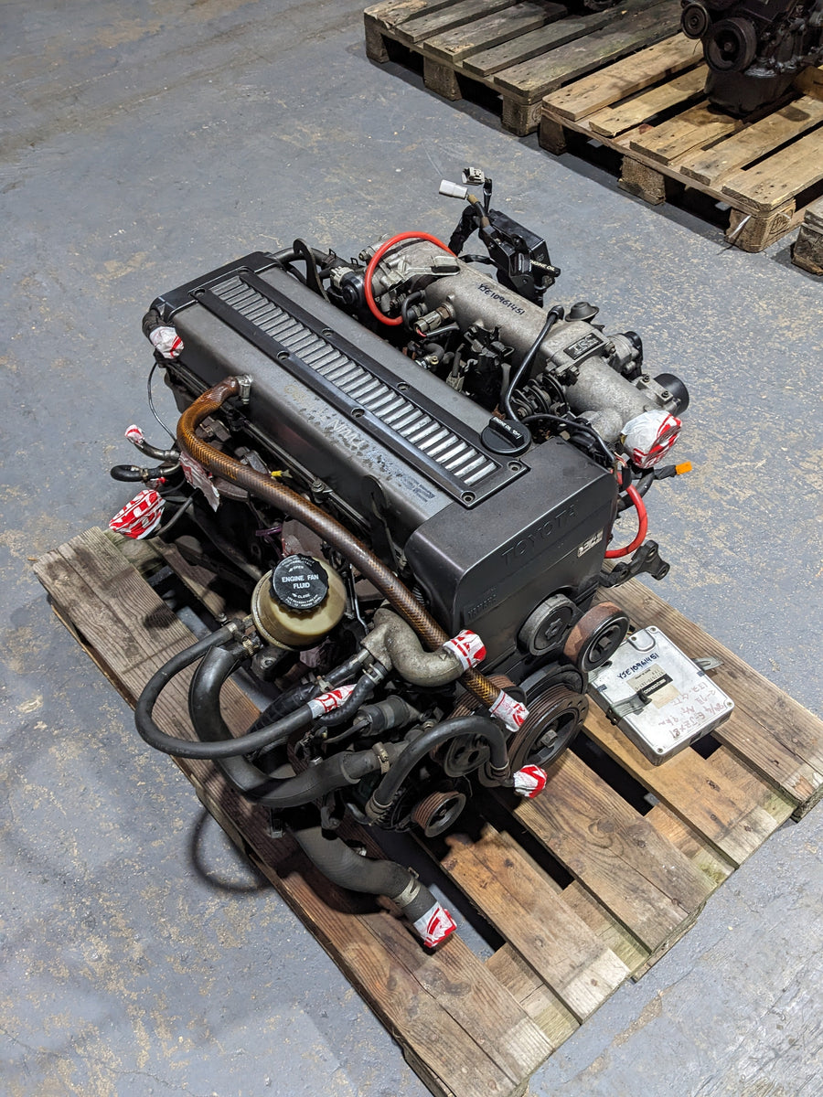Motor Toyota 1JZ-GTE sin VVT-i de cárter delantero de Chaser JZX81 / JZX90 – otra vista