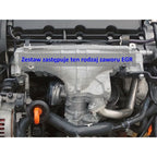 EGR valve delete kit with blanking plate for Audi A4 and A6 with 2.0 TDI BVA, BVF, BVG and BLB engines.