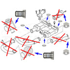 Kit de eliminación de válvula EGR para BMW E38 E65 con motores diésel M67 4.0