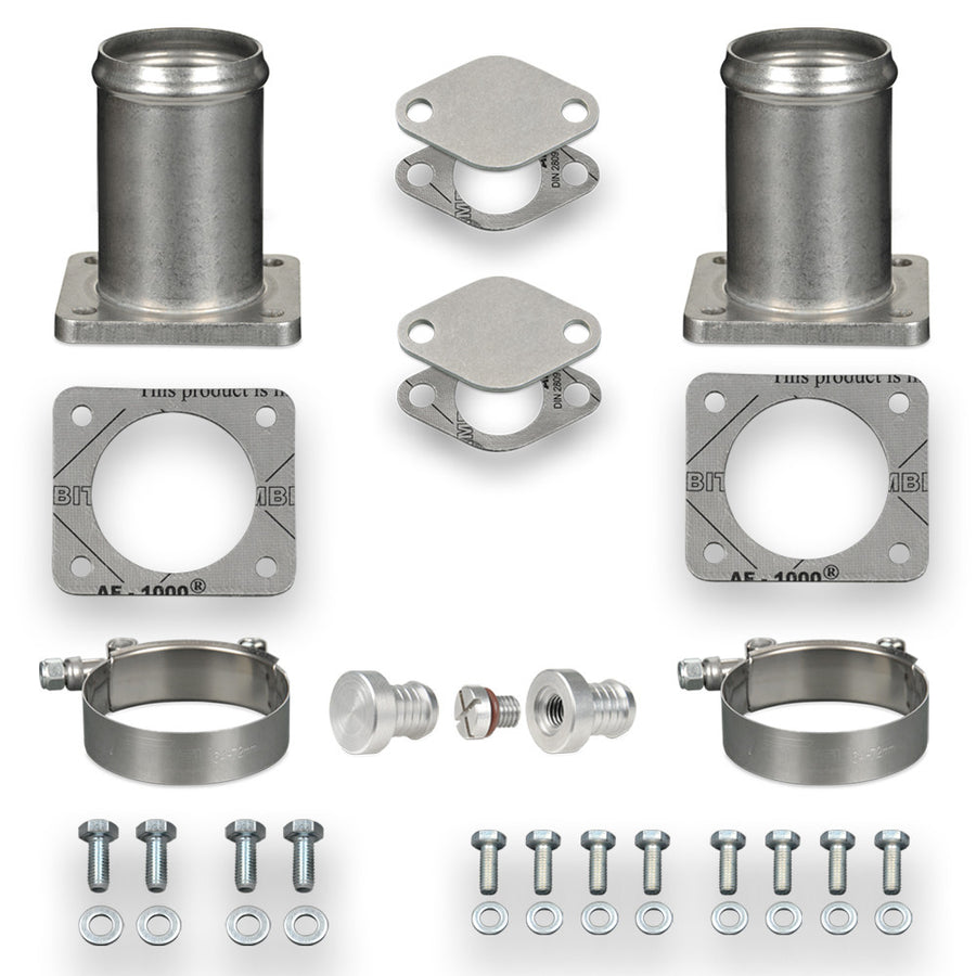 EGR Valve Delete Kit for BMW E38 E65 with M67 4.0 liter diesel engines.