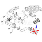 EGR Valve Delete Kit with Bypass Flange for BMW 3.0 D M57N Engines