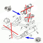 EGR valve removal kit for Ford Mondeo Transit with 2.0, 2.2, 2.4 Di, TDDi and TDCI engines.