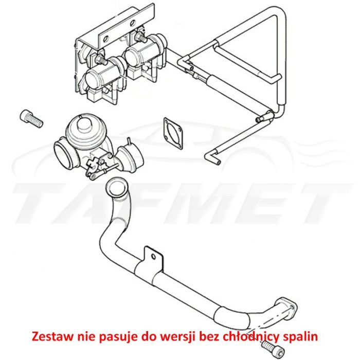 EGR Valve Delete Kit with Blanking Plate for Land Rover Discovery Defender with 2.5 D Td5 Engine