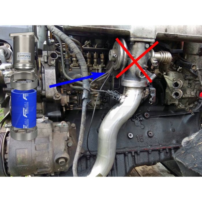 EGR Valve Delete Kit for Mercedes E300 W210, S210 with OM606 3.0 TD Engine