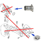 Kit de anulación de válvula EGR para VW Audi Seat Skoda con motores 1.9 TDI AWX AVF ASZ BTB AXC
