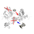 Kit de eliminación de válvula EGR para VW Audi Seat Skoda con motores 1.4 1.9 2.0 TDI BLS BMM BMM BMP