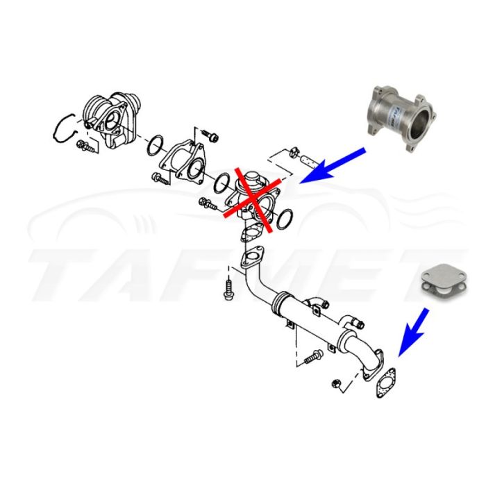 EGR Valve Delete Kit for VW Audi Seat Skoda with 1.4 TDI BNM BMS BNV AMF ATL Engines