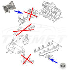 EGR Delete Kit with Blanking Plate for VW Touareg Crafter with R5 2.5 TDI engine.