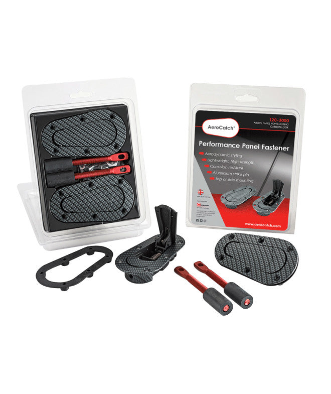 AeroCatch 120-3000 para montaje sobre panel efecto carbono