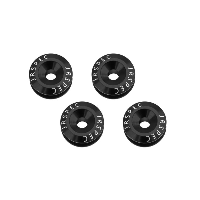 Kit de fijación de guardabarros y parachoques de aluminio de liberación rápida JRspec negro