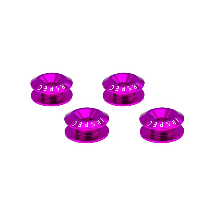 Kit de fijación de guardabarros y parachoques de aluminio de liberación rápida JRspec morado
