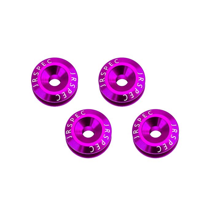 Kit de fijación de guardabarros y parachoques de aluminio de liberación rápida JRspec morado