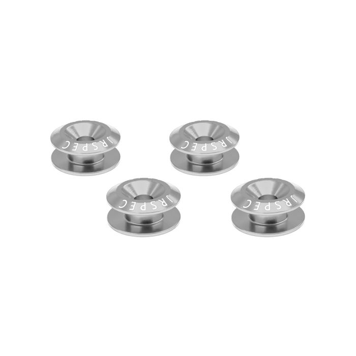 Kit de fijación de guardabarros y parachoques de aluminio de liberación rápida JRspec Plata
