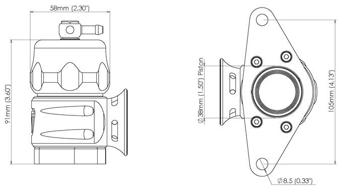Kit de blow off con adaptador para Subaru Fmic.EU