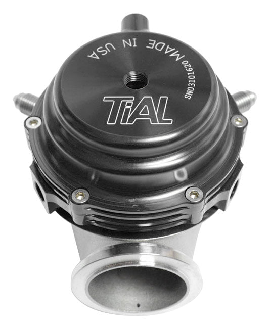 Válvula de descarga Tial MVR de 44 mm negra, todos los muelles