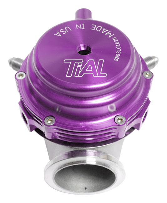 Válvula de descarga Tial MVR de 44 mm, color violeta, con todos los resortes.