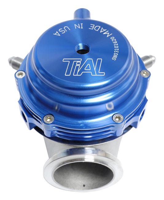 Válvula de descarga Tial MVR de 44 mm azul, todos los resortes