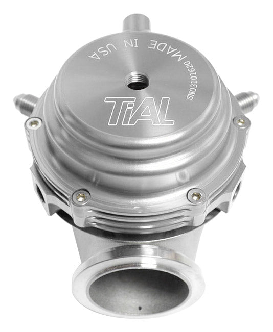 Válvula de descarga Tial MVR de 44 mm, color plata, con todos los muelles.