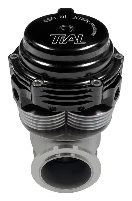 Válvula de descarga Tial MVS-A de 38 mm, color negro, con todos los muelles.