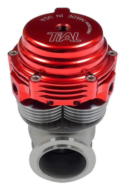 Válvula de descarga Tial MVS-A de 38 mm roja, todos los muelles