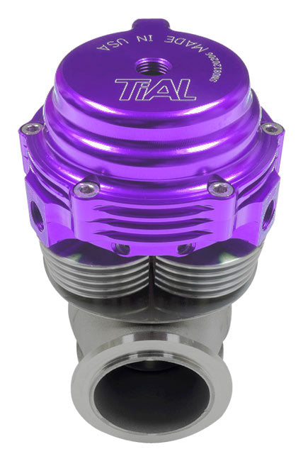 Válvula de descarga Tial MVS-A de 38 mm, color violeta, con todos los resortes.