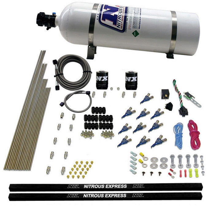 Sistema de nitro Piranha Direct Port 10 cilindros (250-500 CV) Nitrous Express NX 81000EFI-15