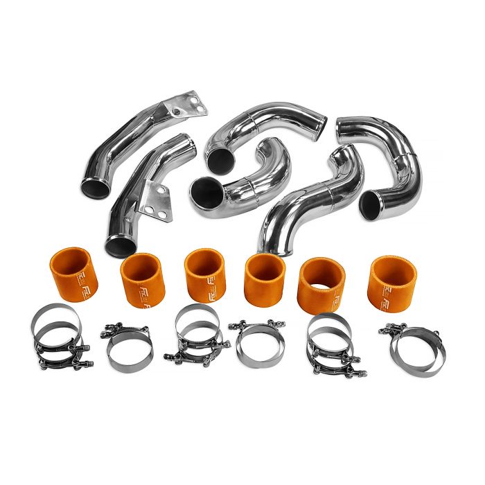 Kit de tuberías de intercooler para Nissan R35 GT-R, color naranja.