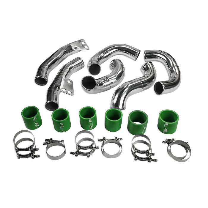 Kit de tuberías de intercooler para Nissan R35 GT-R (verde)