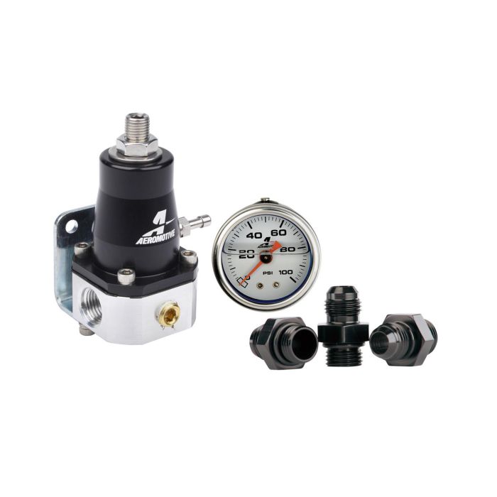 Kit regulador de presión de combustible Aeromotive EFI Baypass, ajustable de 30 a 70 PSI ARE 13130