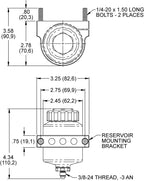 Kit de depósito de bomba de freno mecanizado Wilwood 260-12697