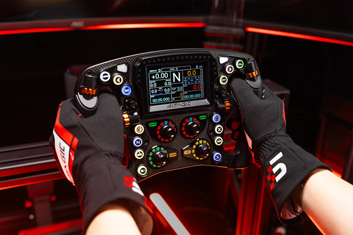 Pack Simagic ZEUS Formula 280 mm + pantalla de telemetría MagicDash 4 Simracing